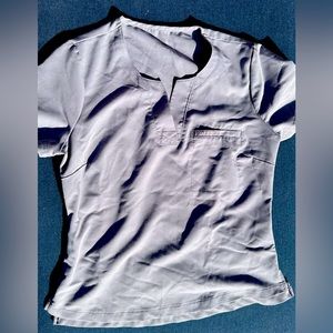 Jaanuu Gray Scrub Top